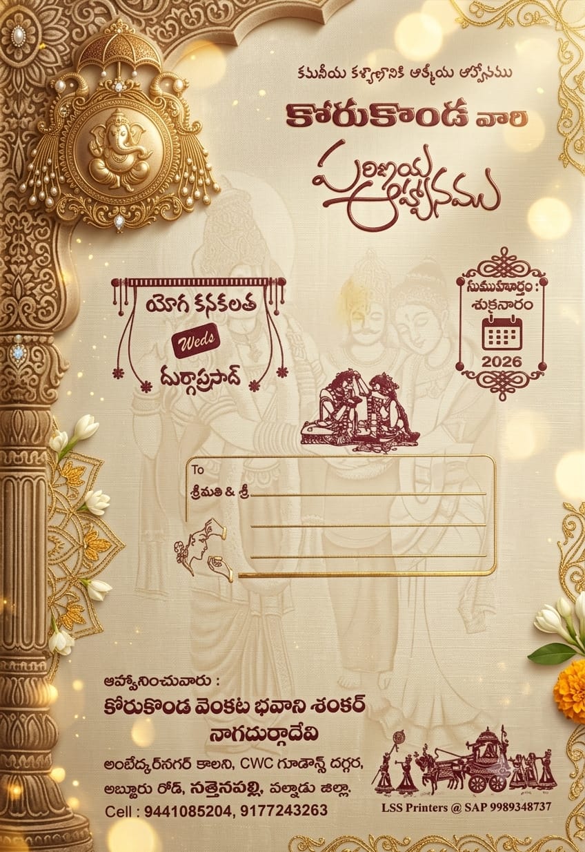Wedding invitation cover